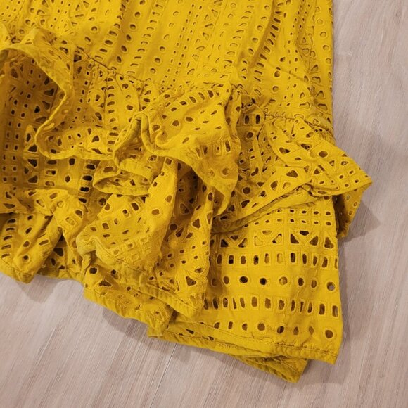 ZARA | Eyelet Ruffle Cotton Skirt | Sz. XS - Picture 5 of 9